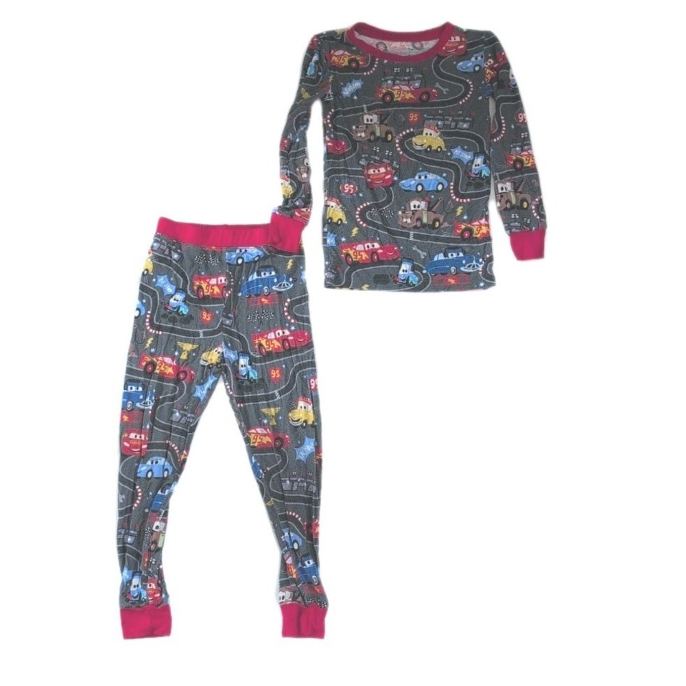 Little Sleepies Disney Pixar Cars Bamboo Pajama Set 4T Lightning McQueen
